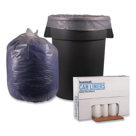 Boardwalk 60 gal Trash Bags, 38 in x 58 in, Extra Heavy-Duty, 1.1 mil, Clear, 100 PK BWK533